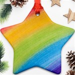 Acrylic Rainbow Star Ornament Front