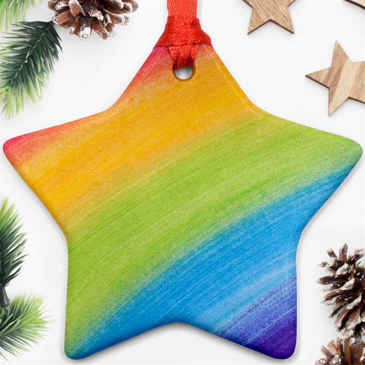 Acrylic Rainbow Star Ornament