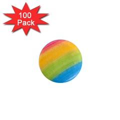 Acrylic Rainbow 1  Mini Button Magnet (100 Pack) by StuffOrSomething