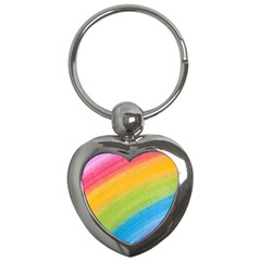 Acrylic Rainbow Key Chain (heart) by StuffOrSomething