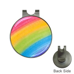 Acrylic Rainbow Hat Clip With Golf Ball Marker by StuffOrSomething