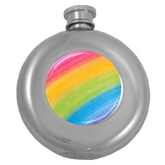 Acrylic Rainbow Hip Flask (round) by StuffOrSomething