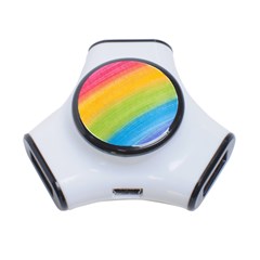 Acrylic Rainbow 3 Port Usb Hub by StuffOrSomething