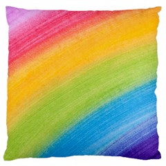 Acrylic Rainbow Large Cushion Case (single Sided)  by StuffOrSomething