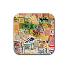 Retro Concert Tickets Drink Coaster (square) by StuffOrSomething