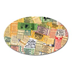 Retro Concert Tickets Magnet (oval) by StuffOrSomething