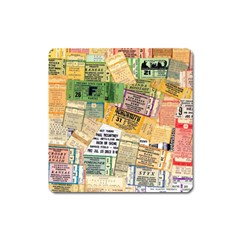 Retro Concert Tickets Magnet (square) by StuffOrSomething