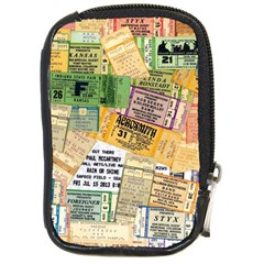 Retro Concert Tickets Compact Camera Leather Case by StuffOrSomething