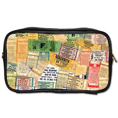 Retro Concert Tickets Travel Toiletry Bag (two Sides) by StuffOrSomething