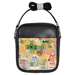 Retro Concert Tickets Girl s Sling Bag