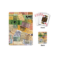 Retro Concert Tickets Playing Cards (mini)