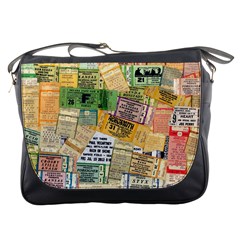 Retro Concert Tickets Messenger Bag