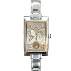 1794 World Map Rectangular Italian Charm Watch by StuffOrSomething