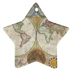 1794 World Map Star Ornament by StuffOrSomething