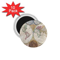 1794 World Map 1 75  Button Magnet (10 Pack) by StuffOrSomething