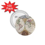 1794 World Map 1.75  Button (100 pack) Front