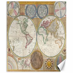 1794 World Map Canvas 20  X 24  (unframed) by StuffOrSomething