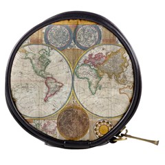 1794 World Map Mini Makeup Case by StuffOrSomething