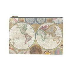 1794 World Map Cosmetic Bag (large) by StuffOrSomething