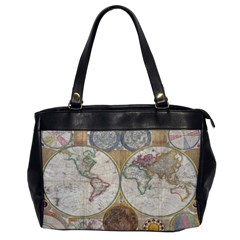 1794 World Map Oversize Office Handbag (one Side) by StuffOrSomething