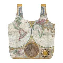 1794 World Map Reusable Bag (l) by StuffOrSomething