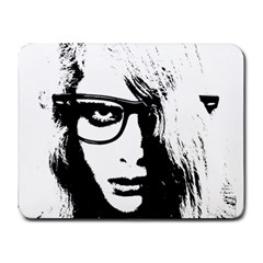 Hipster Zombie Girl Small Mouse Pad (rectangle) by chivieridesigns