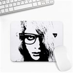 Hipster Zombie Girl Small Mouse Pad (Rectangle) Front