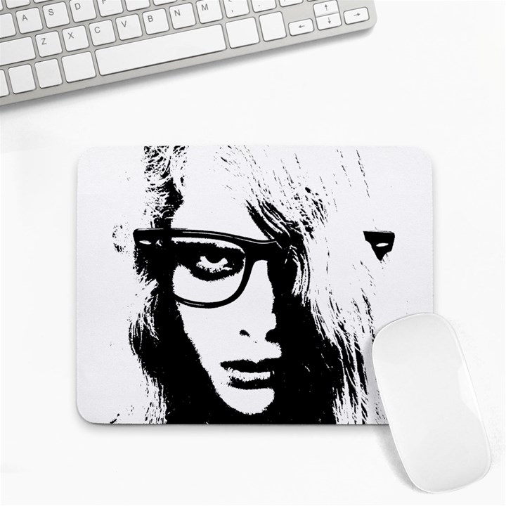 Hipster Zombie Girl Small Mouse Pad (Rectangle)