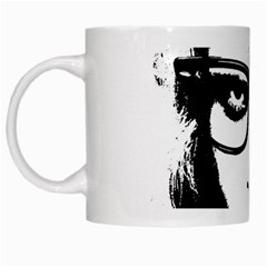 Hipster Zombie Girl White Coffee Mug by chivieridesigns