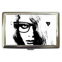 Hipster Zombie Girl Cigarette Money Case by chivieridesigns