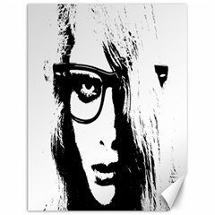 Hipster Zombie Girl Canvas 12  X 16  (unframed) by chivieridesigns