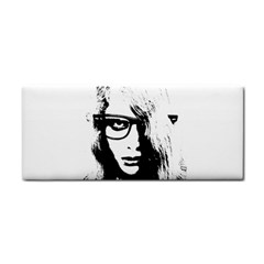 Hipster Zombie Girl Hand Towel by chivieridesigns