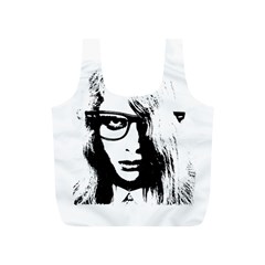 Hipster Zombie Girl Reusable Bag (s) by chivieridesigns