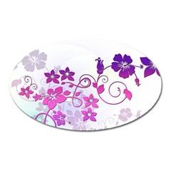 Floral Garden Magnet (oval) by Colorfulart23