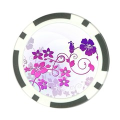 Floral Garden Poker Chip by Colorfulart23