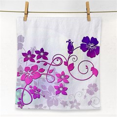 Floral Garden Face Towel by Colorfulart23