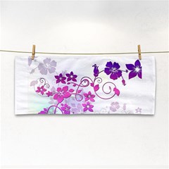 Floral Garden Hand Towel by Colorfulart23