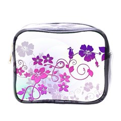 Floral Garden Mini Travel Toiletry Bag (one Side) by Colorfulart23