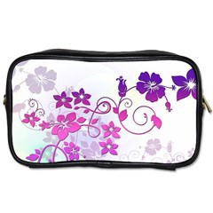 Floral Garden Travel Toiletry Bag (one Side) by Colorfulart23