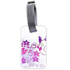 Floral Garden Luggage Tag (two Sides) by Colorfulart23