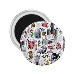 Medieval Mash Up 2 25  Button Magnet by StuffOrSomething