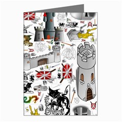 Medieval Mash Up Greeting Card (8 Pack)