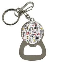 Medieval Mash Up Bottle Opener Key Chain by StuffOrSomething