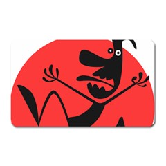 Running Man Magnet (rectangular) by StuffOrSomething