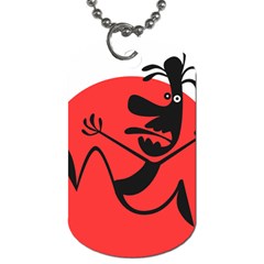 Running Man Dog Tag (one Sided) by StuffOrSomething