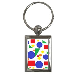 Random Geometrics Key Chain (rectangle) by StuffOrSomething