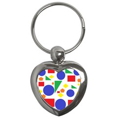 Random Geometrics Key Chain (heart) by StuffOrSomething