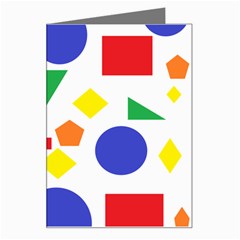 Random Geometrics Greeting Card by StuffOrSomething