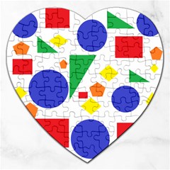 Random Geometrics Jigsaw Puzzle (heart) by StuffOrSomething