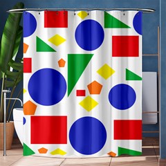 Random Geometrics Shower Curtain 60  X 72  (medium) by StuffOrSomething